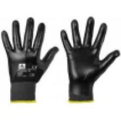 Werkhandschoen zwart dun 9L verpakt per 12 stuks